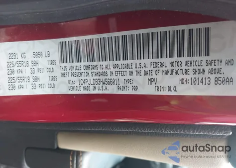 2017 Jeep Cherokee Limited Fwd из США, поврежденный, VIN 1C4PJLDB3HW566011